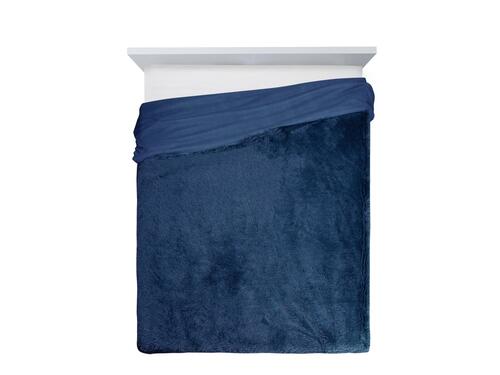 Jemná chlpatá deka s vysokým vlasom - Tifany, modrá 170 x 210 cm